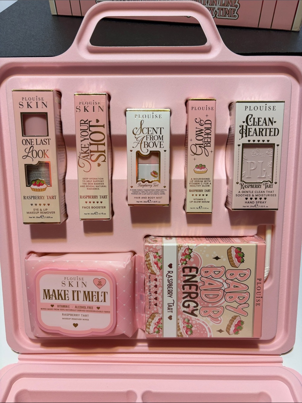 Plouise Skin Raspberry Tart — lip condition, lip oil, hair & body mist, removers